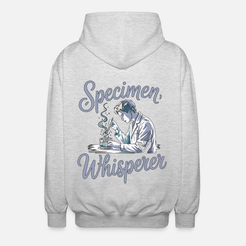 Lab Technician Specimen Whisperer Phlebotomist - Unisex Kapuzenjacke - Hellgrau meliert