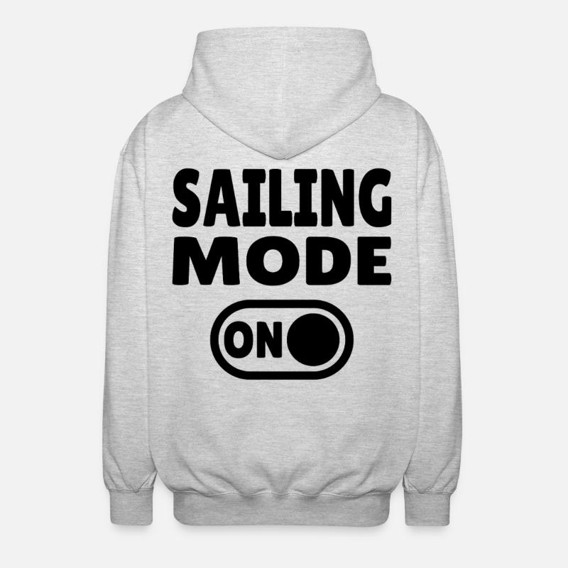 Mode Navigation Activé - Navigation Active - Veste à capuche unisexe - gris clair chiné