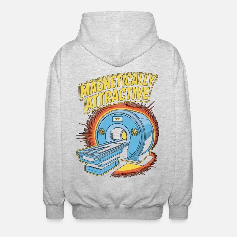 MRI Tech Magnetically Attractive Radiographer - Unisex Kapuzenjacke - Hellgrau meliert