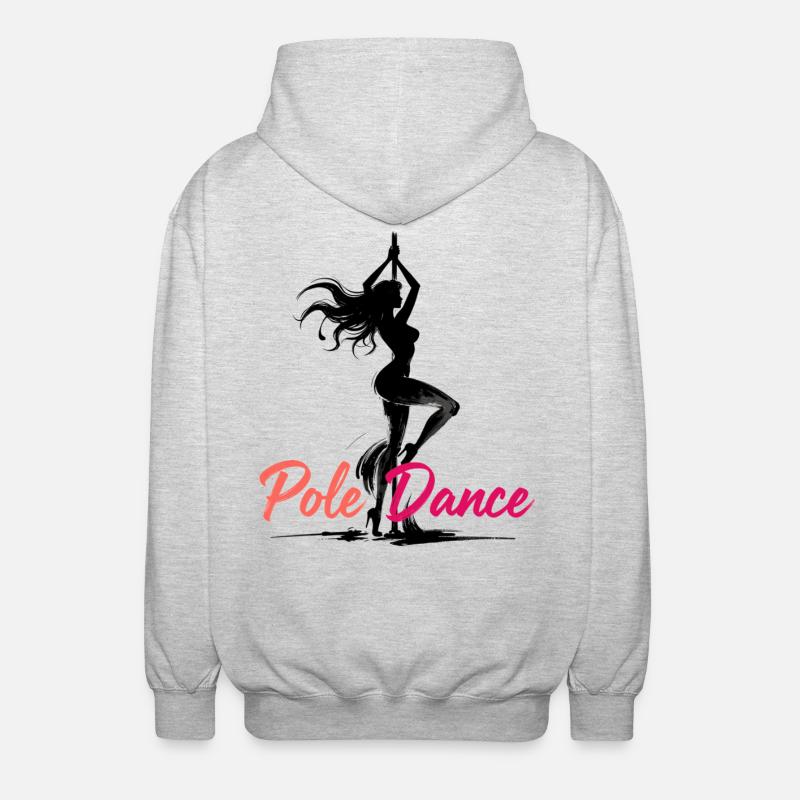 Pole Dance Pole Dancer Aesthetic Gift - Unisex Hooded Jacket - light heather grey