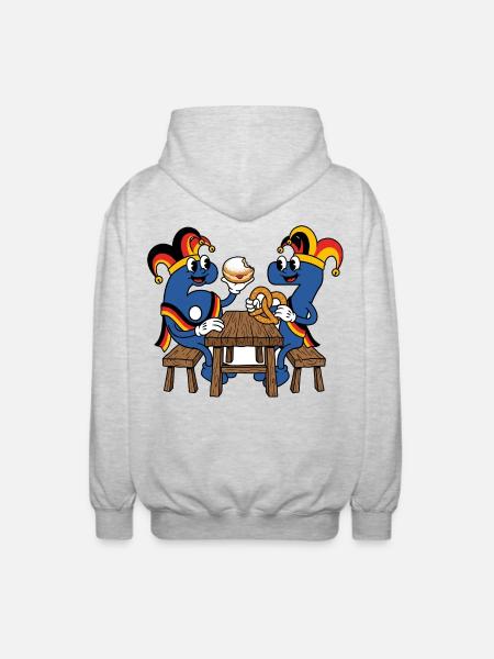 67 Six Seven Costume Carnival Football Italy Meme - Unisex Hooded Jacket - light heather grey