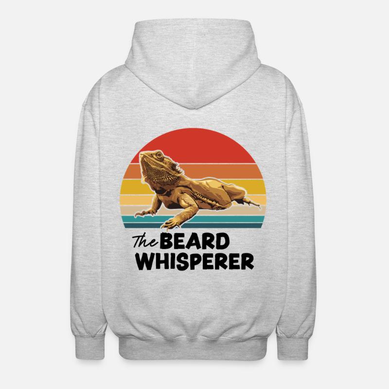 Der Bartflüsterer - Unisex Kapuzenjacke - Hellgrau meliert