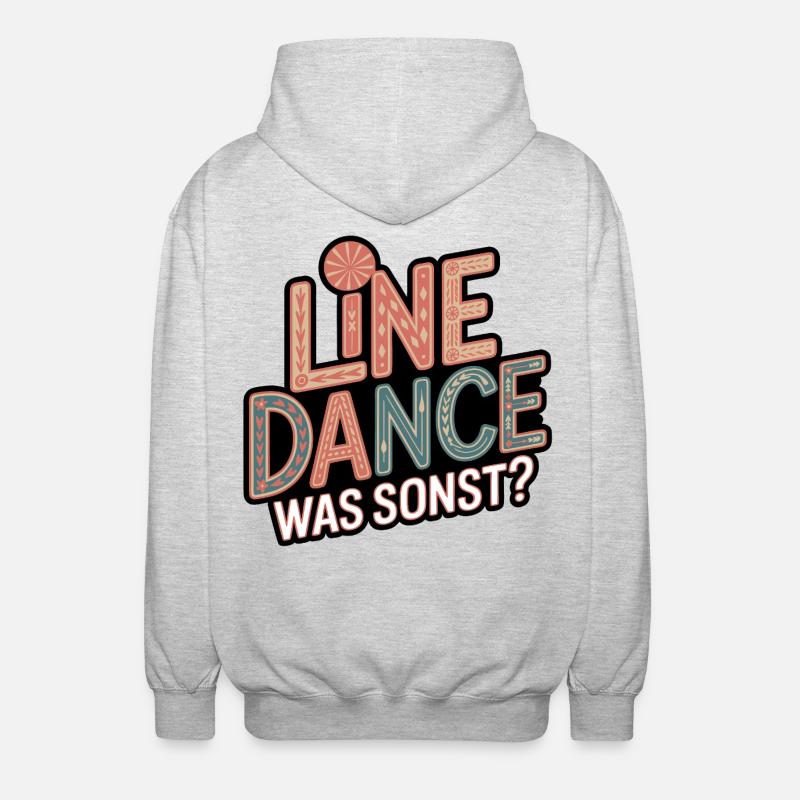 Line Dance Vad mer? - Luvjacka unisex - ljusgråmelerad