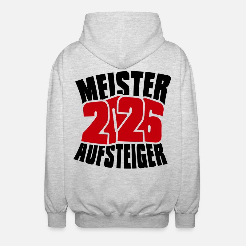 Champion et équipe promue 2026 - Veste à capuche unisexe - gris clair chiné