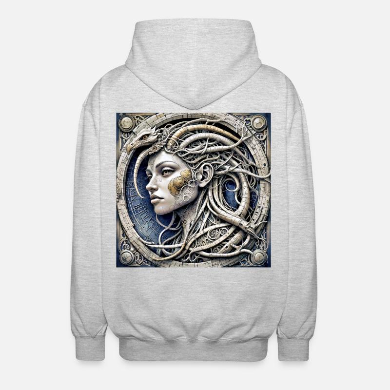 Ppatch 02 - Unisex Hooded Jacket - light heather grey