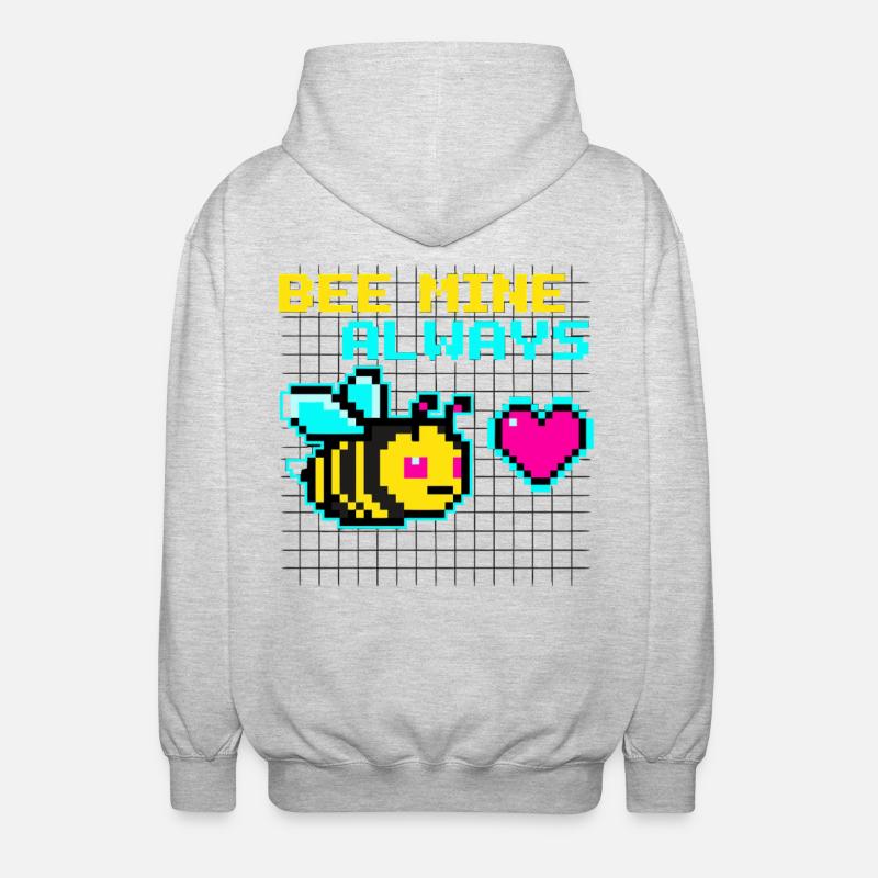 Bigruvan Biene Retro - Luvjacka unisex - ljusgråmelerad