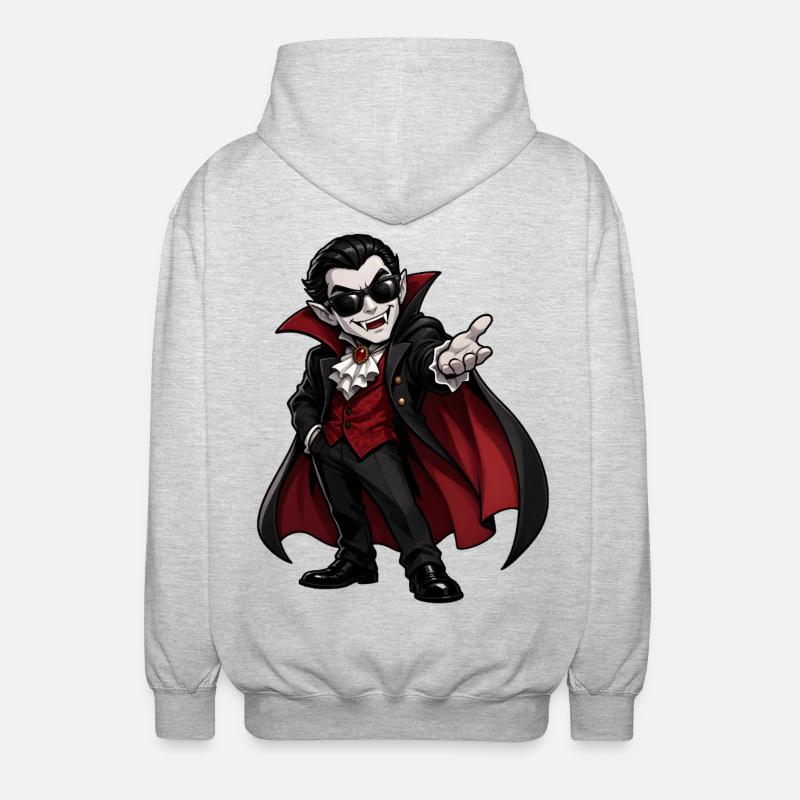 Vampire - Unisex Hooded Jacket - light heather grey