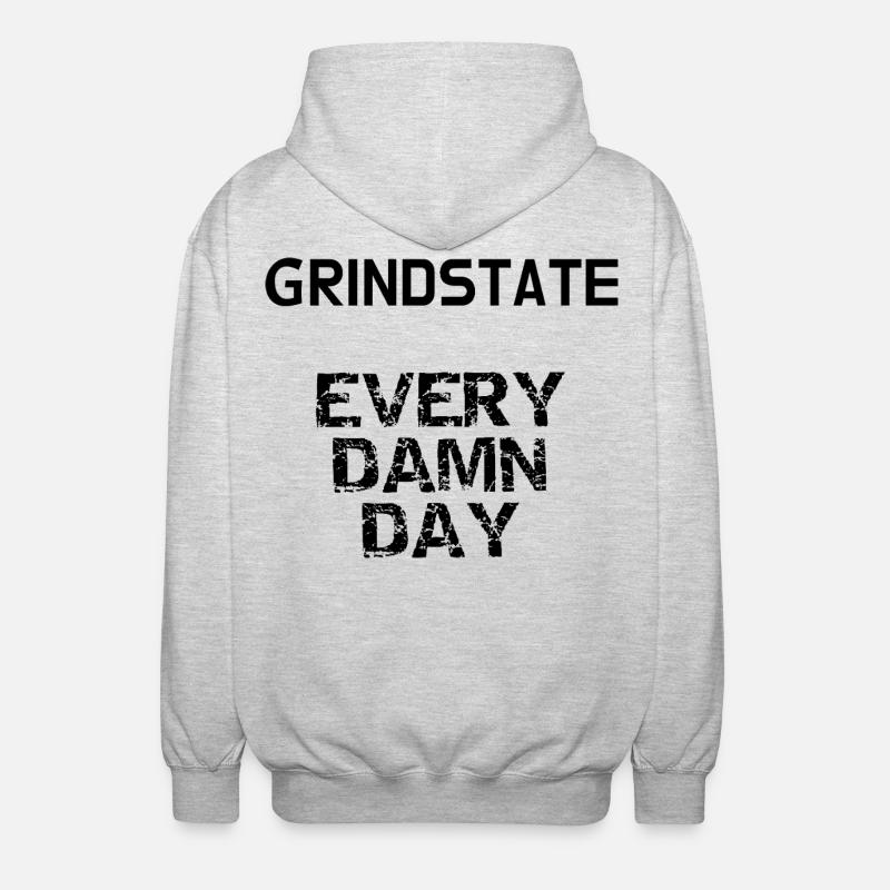 GRINDSTATE - Unisex Kapuzenjacke - Hellgrau meliert