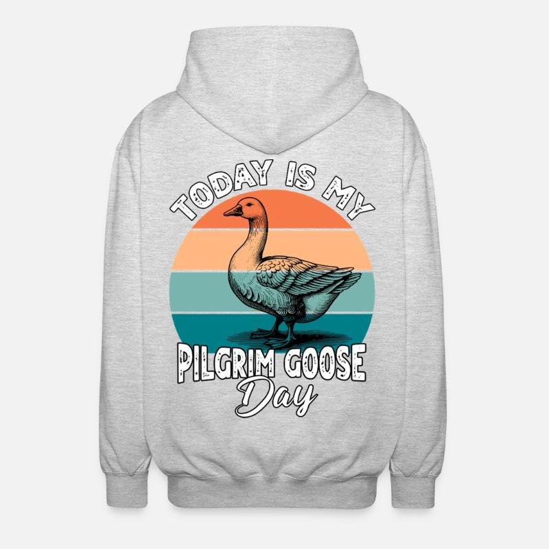 Pilgrim Gans Pilgrim Goose - Unisex Kapuzenjacke - Hellgrau meliert