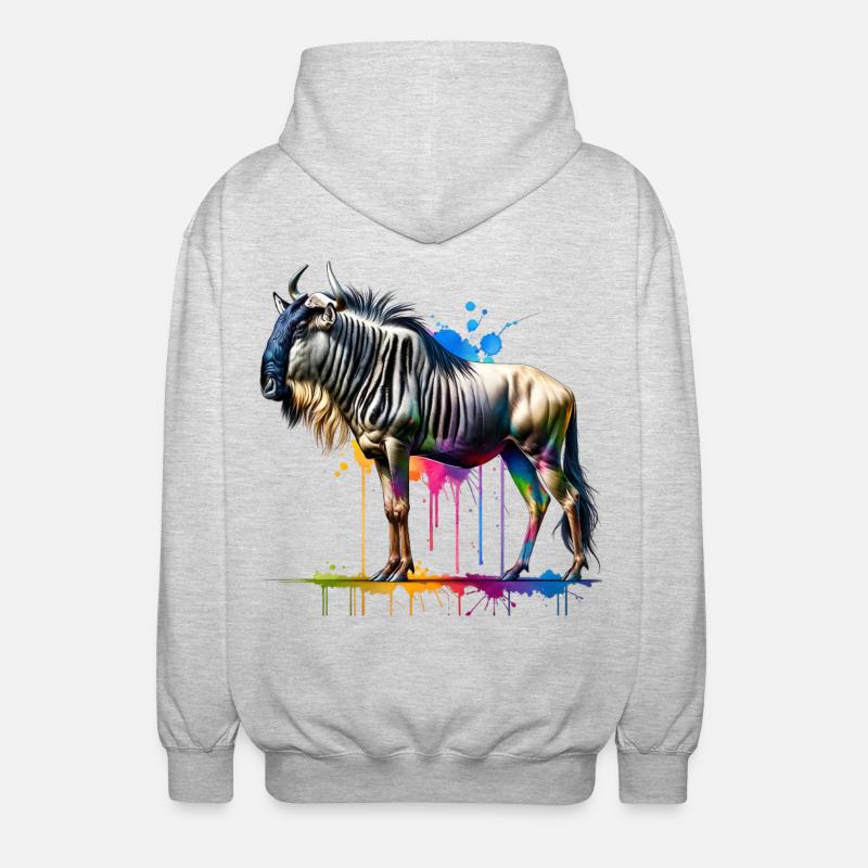GNU Gift - Unisex Hooded Jacket - light heather grey