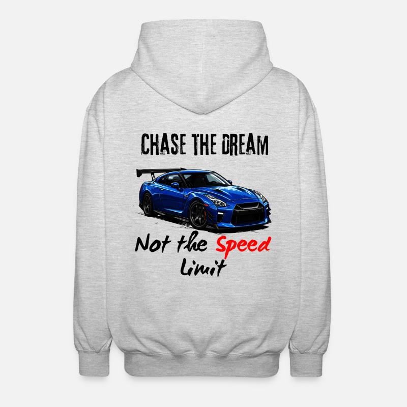Built For Speed - Unisex Hooded Jacket - light heather grey
