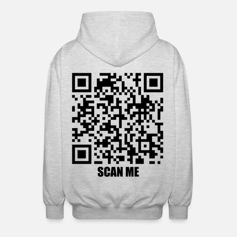 Message de citation – Trois secondes - Veste à capuche unisexe - gris clair chiné