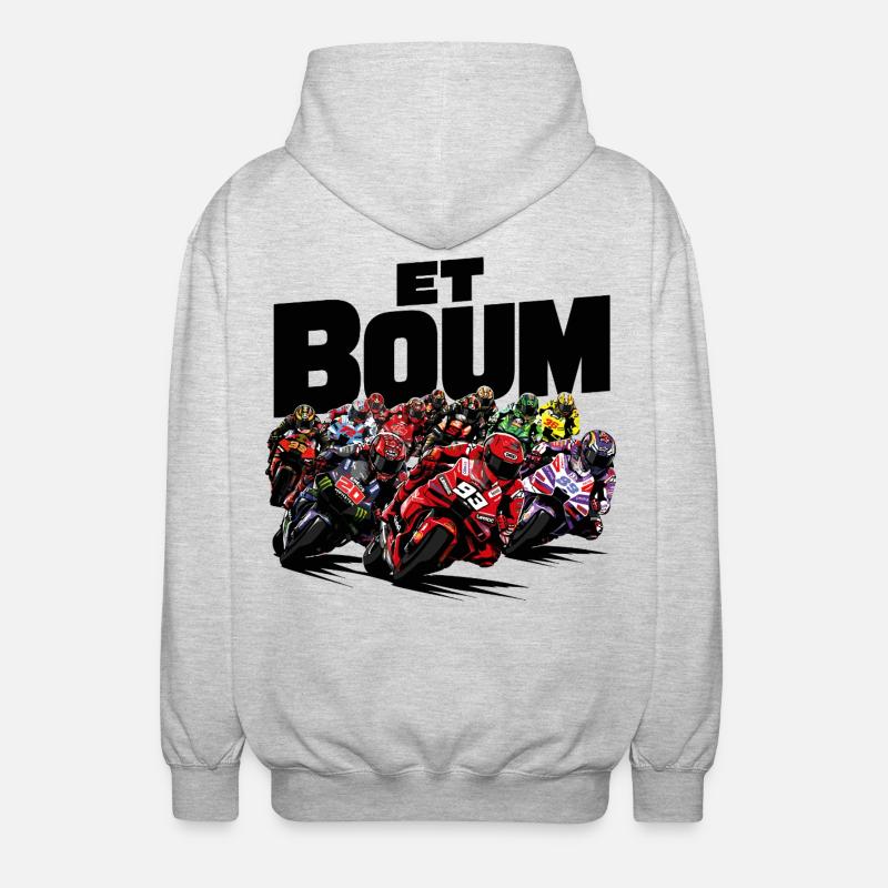 ET BOUM - Veste à capuche unisexe - gris clair chiné