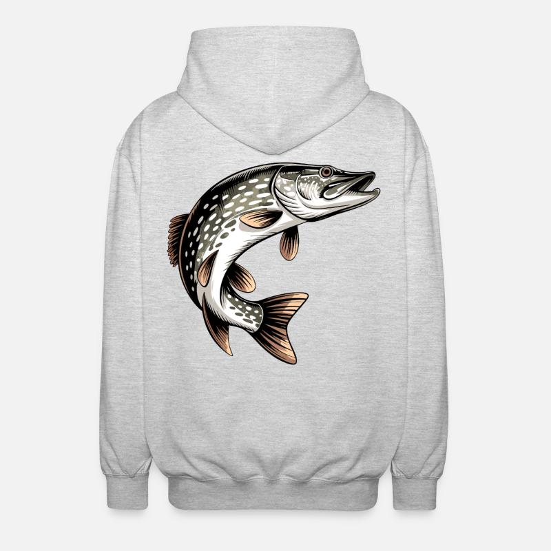 Hecht Design - Unisex Kapuzenjacke - Hellgrau meliert