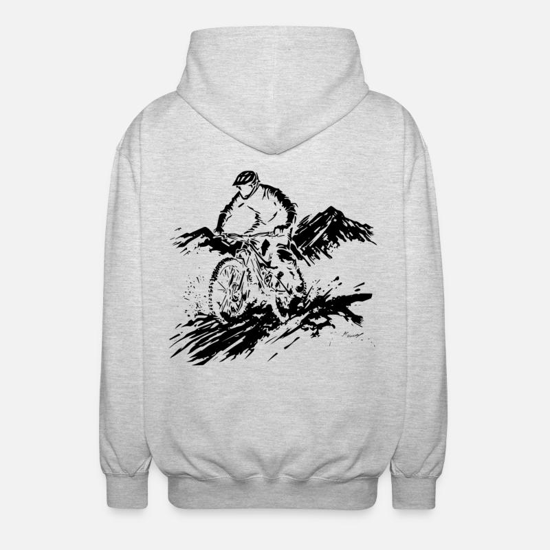 VTT - Veste à capuche unisexe - gris clair chiné