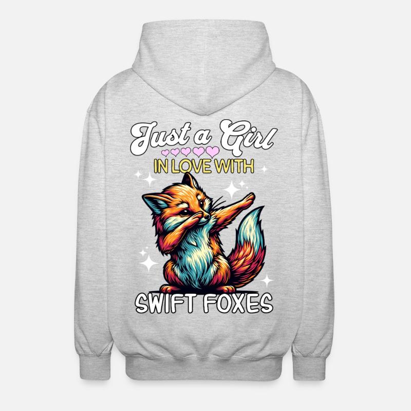 Fille Fox Rapide Renard - Veste à capuche unisexe - gris clair chiné