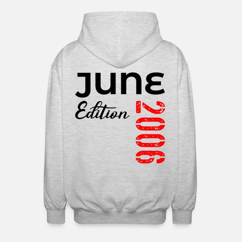 20th Birthday June 2006 - Unisex Hooded Jacket - light heather grey