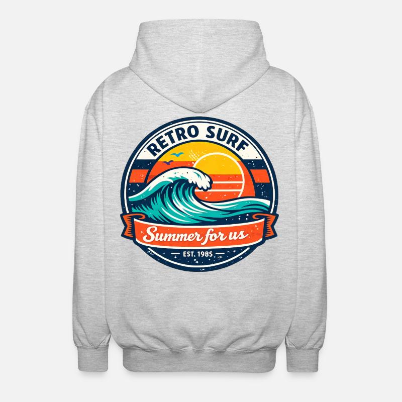 Summer for us - Unisex Hooded Jacket - light heather grey