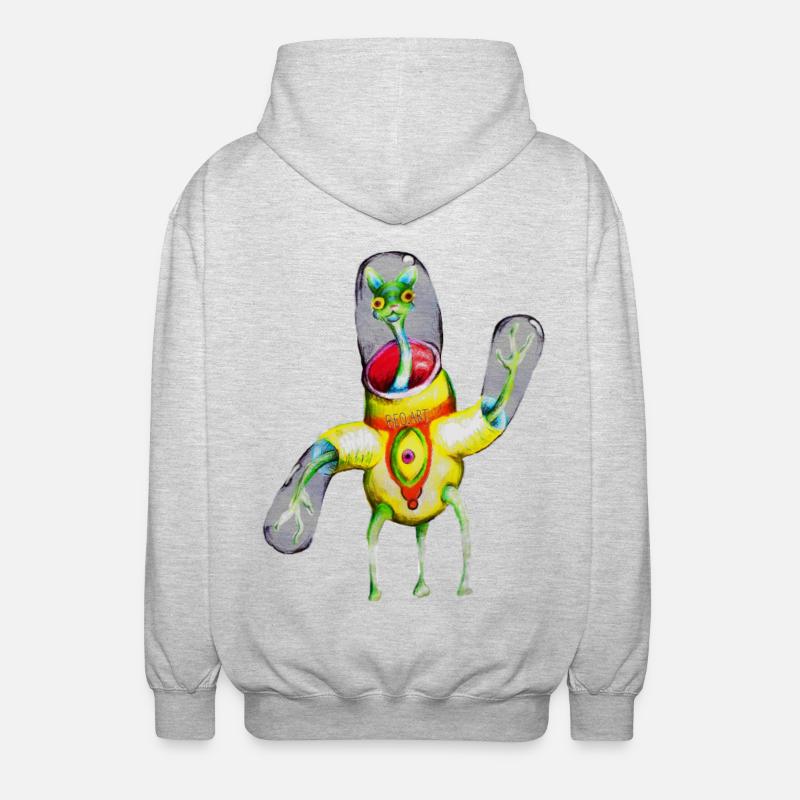 Jumpee - Unisex Kapuzenjacke - Hellgrau meliert