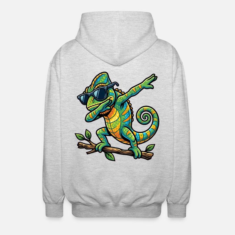 Escarpage du Caméléon - Veste à capuche unisexe - gris clair chiné