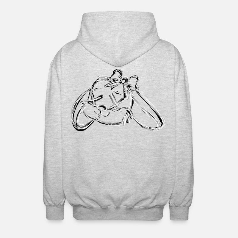 Dead Bunny Grey - Unisex Kapuzenjacke - Hellgrau meliert