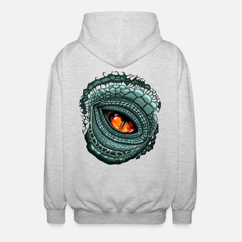 Prédateur Oculaire Primal - Veste à capuche unisexe - gris clair chiné