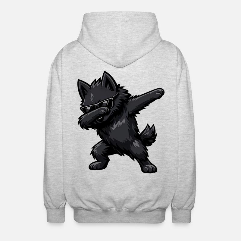 Tabbing Schipperke - Veste à capuche unisexe - gris clair chiné