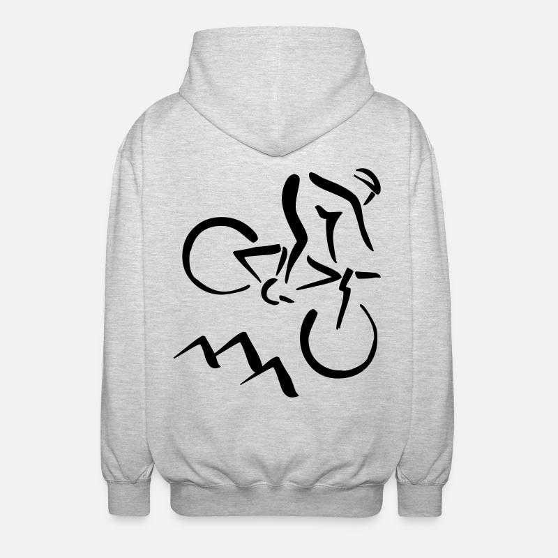 Biker - Veste à capuche unisexe - gris clair chiné