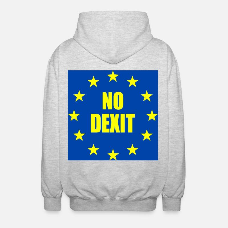 No dexit - Veste à capuche unisexe - gris clair chiné