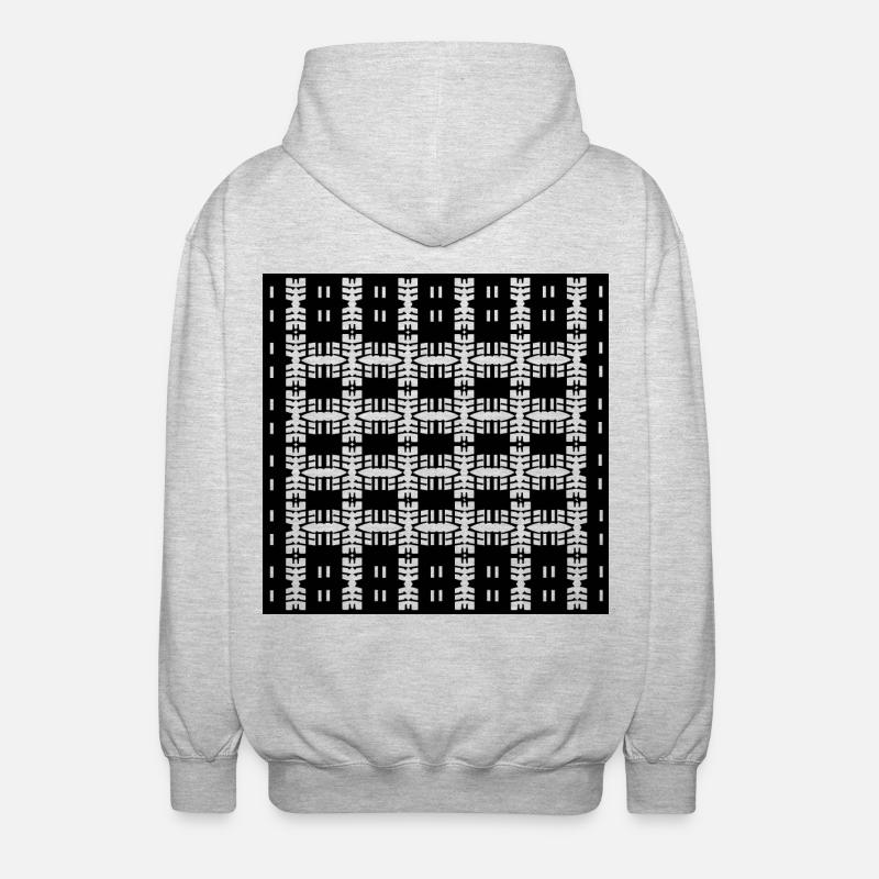 Einzigartige Form entwerfen - Unisex Kapuzenjacke - Hellgrau meliert