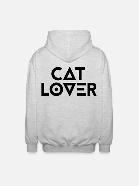 CATLOVER - Unisex Hooded Jacket - light heather grey