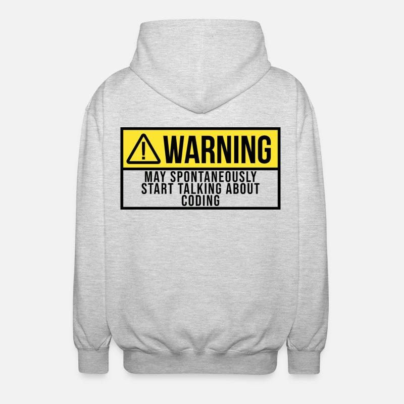 Coding - Unisex Hooded Jacket - light heather grey