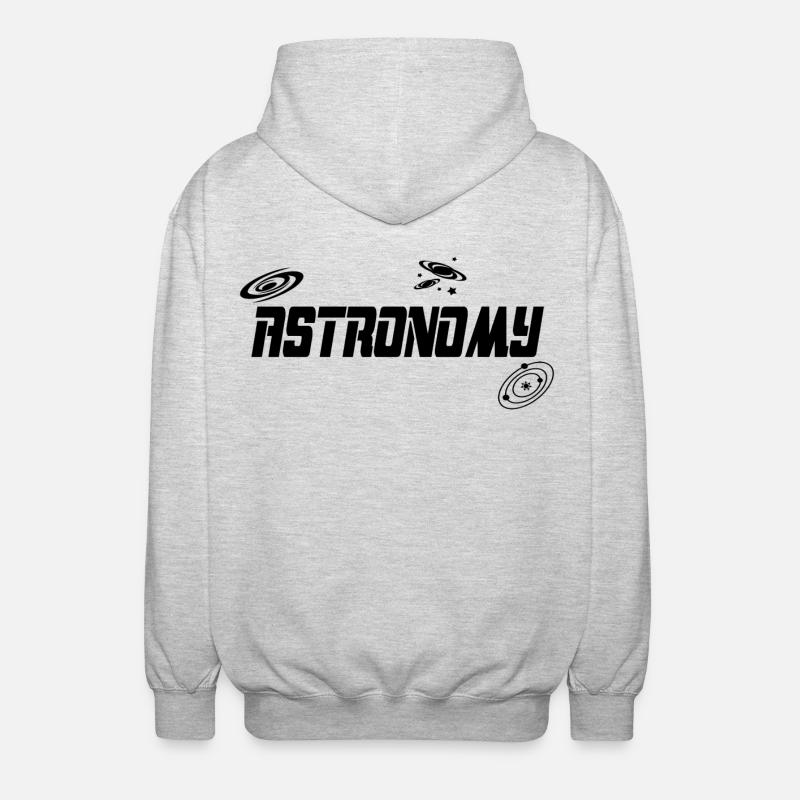 Astronomie - Veste à capuche unisexe - gris clair chiné