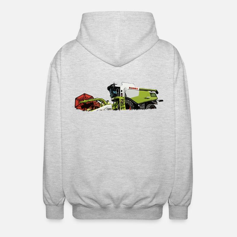 Moissonneuse-batteuse 630 - Veste à capuche unisexe - gris clair chiné