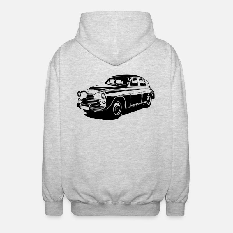 Pobeda Elegance - Unisex Kapuzenjacke - Hellgrau meliert
