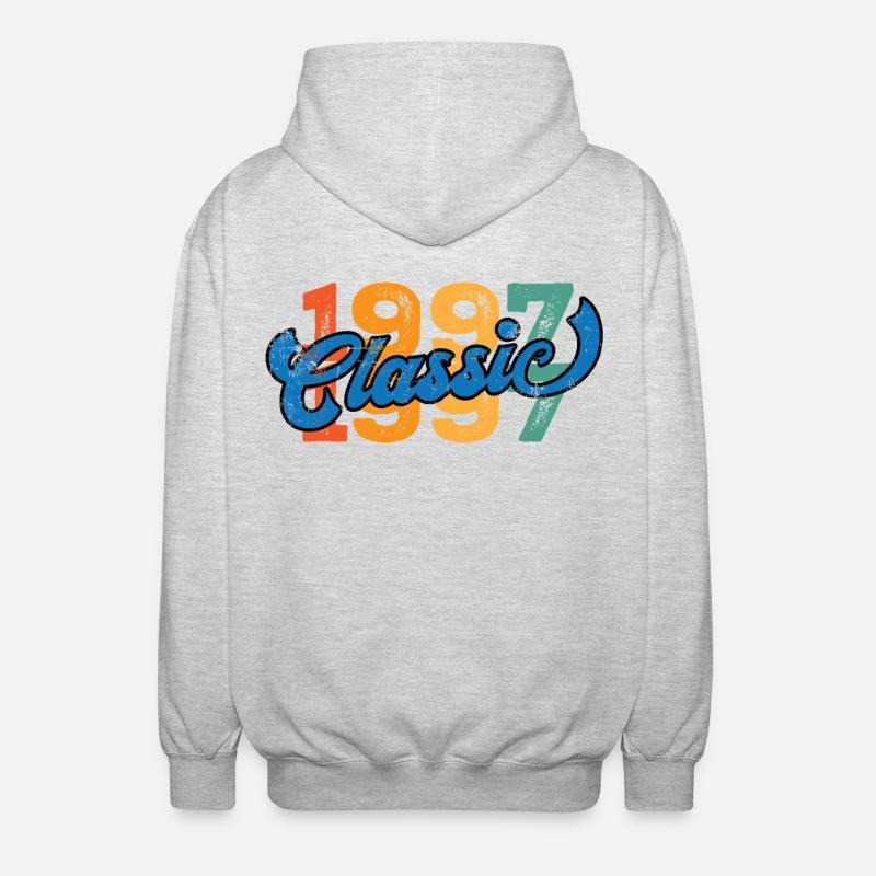 Vintage 1997 - Unisex Hooded Jacket - light heather grey