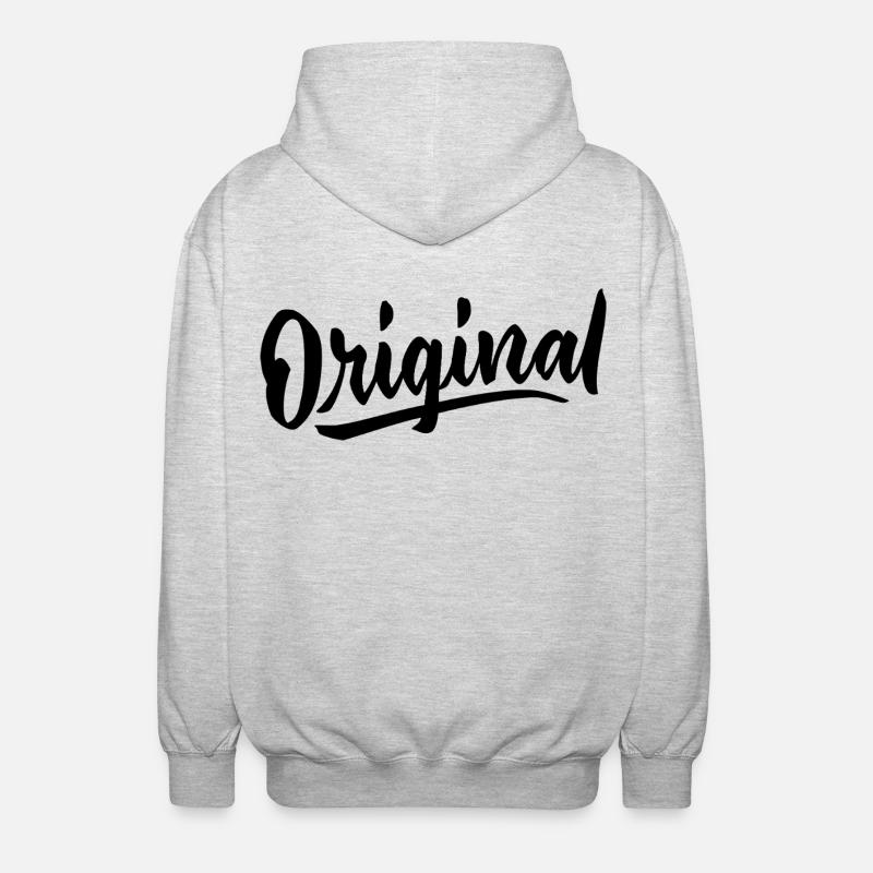 Langue source - Veste à capuche unisexe - gris clair chiné