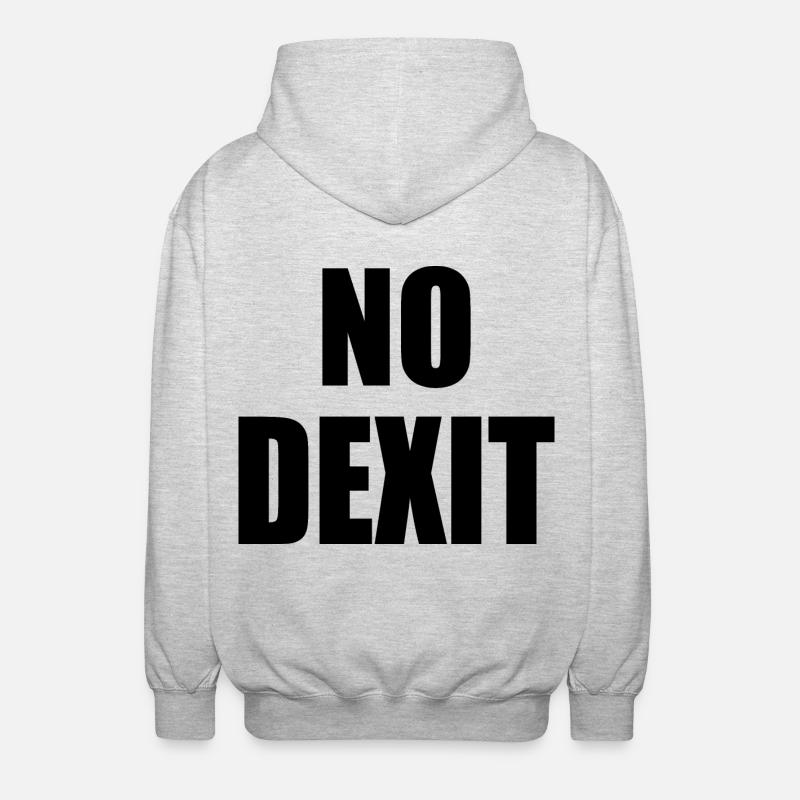 No dexit - Veste à capuche unisexe - gris clair chiné