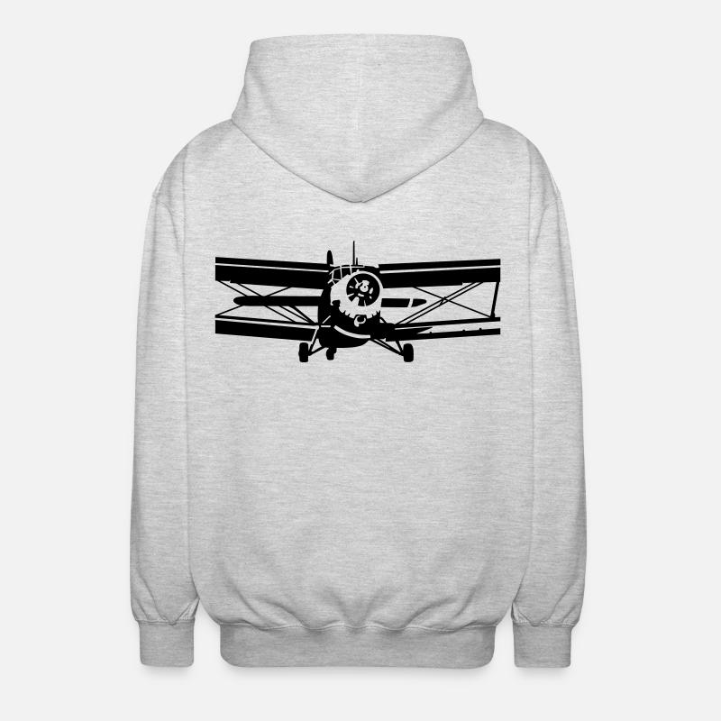 Antonov 2 - Veste à capuche unisexe - gris clair chiné