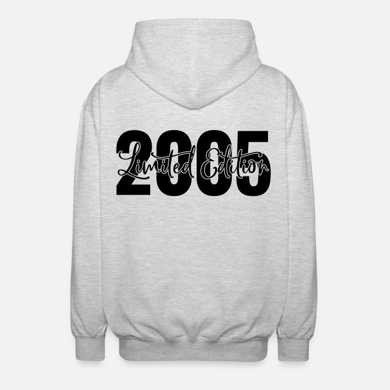 Edition limitée 2005 - Veste à capuche unisexe - gris clair chiné