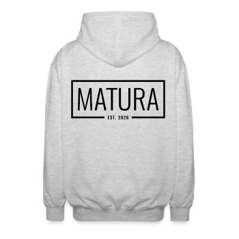 Matura Est 2026 - Veste à capuche unisexe - gris clair chiné - Dos - AI Model Male 185 light (185cm)