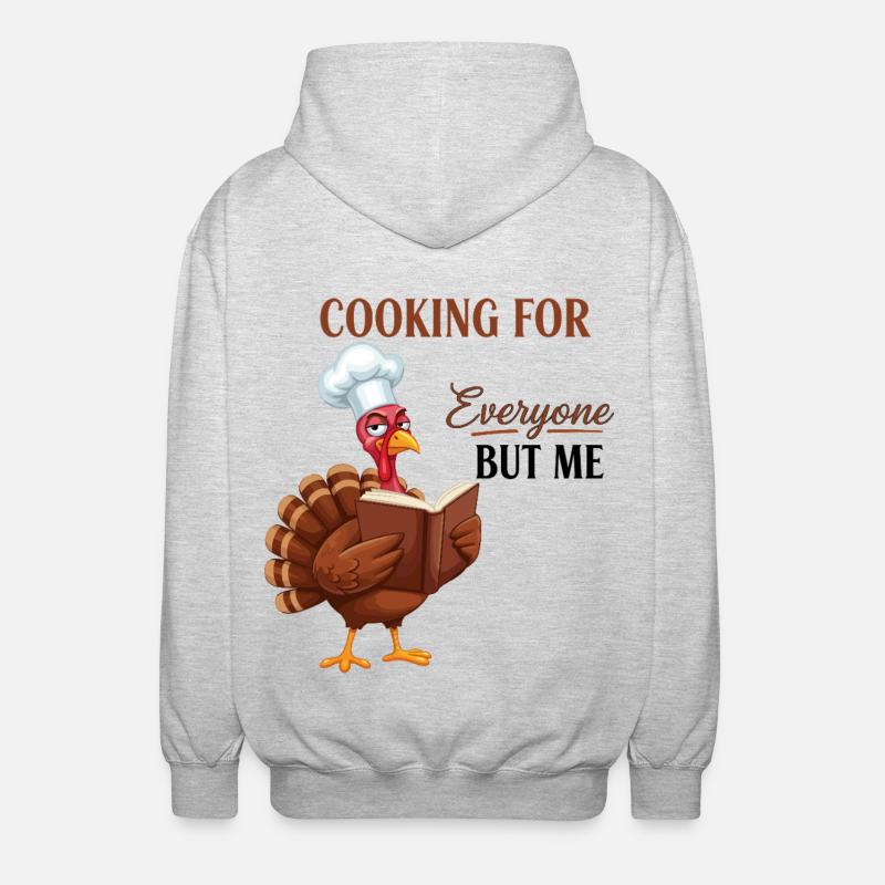 Cuisson de la dinde - Veste à capuche unisexe - gris clair chiné