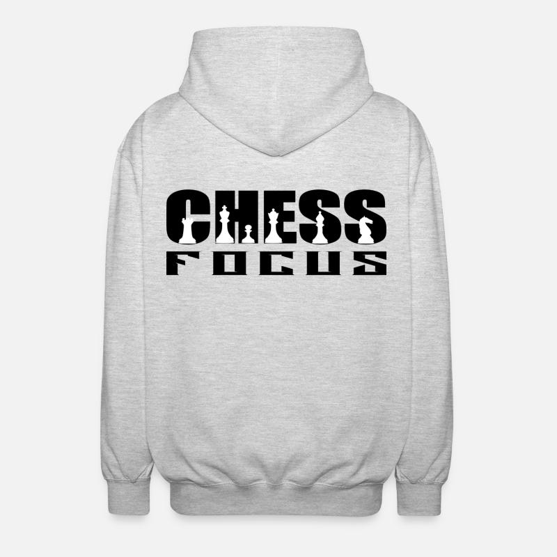 Chess Focus - Veste à capuche unisexe - gris clair chiné