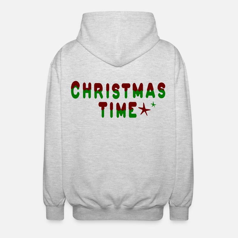 Période de Noël - Veste à capuche unisexe - gris clair chiné