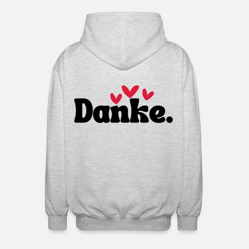 Three Hearts Doodle Pattern - Unisex Hooded Jacket - light heather grey