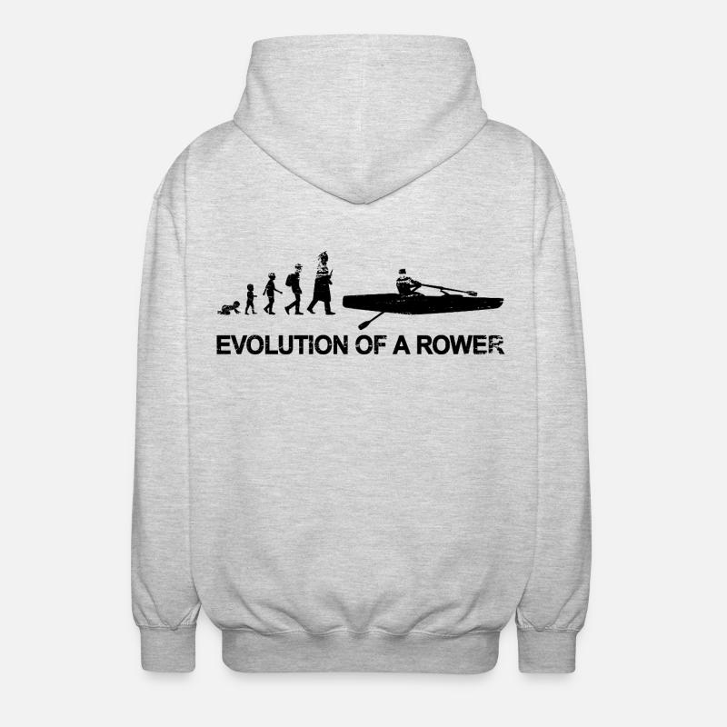 Rower Evolution - Unisex Hooded Jacket - light heather grey