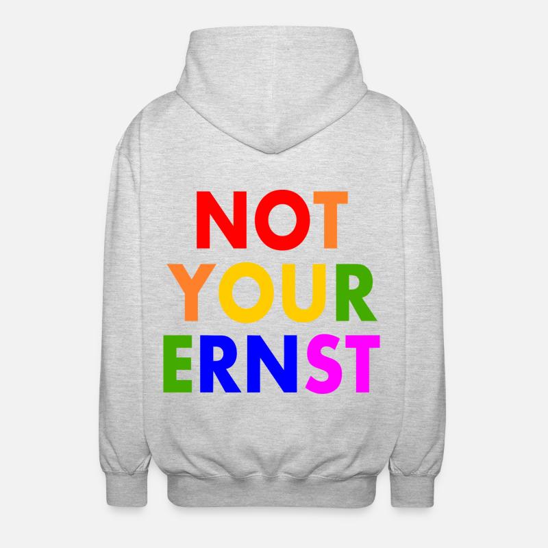Pas votre ernst - Veste à capuche unisexe - gris clair chiné