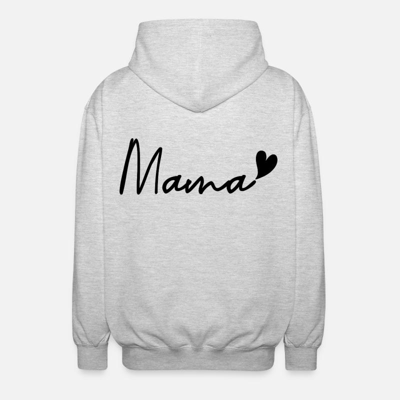mama - Unisex Hooded Jacket - light heather grey