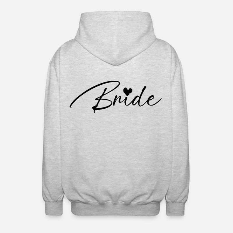 Bride - Unisex Hooded Jacket - light heather grey
