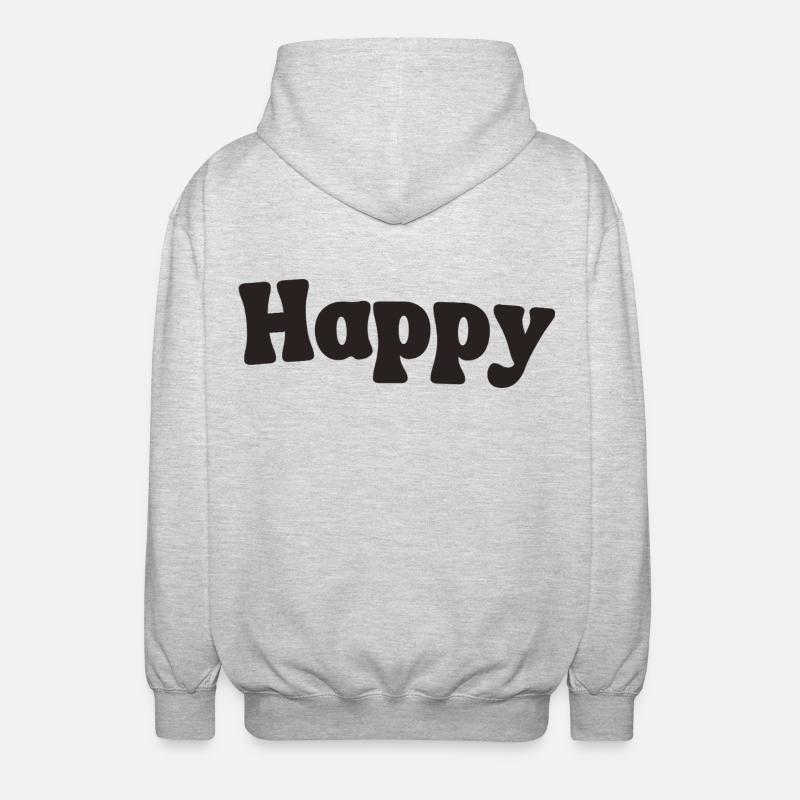 Content - Veste à capuche unisexe - gris clair chiné